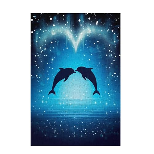 Puzzle 6000 Teile Delphin Puzzle Wie DIY Kreative Holz Jigsaws für Erwachsene mit Geschenkbox Verpackung, Impossible Herausfordernde Familie Aktivität Spiele, Deko Wohnzimmer 105x179cm D-1309 von Wehsaeho