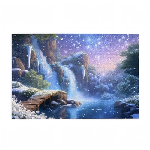 Puzzle 6000 Teile Fallen Puzzle Winter DIY Kreative Holz Jigsaws für Erwachsene mit Geschenkbox Verpackung, Impossible Herausfordernde Familie Aktivität Spiele, Deko Wohnzimmer 105x179cm D-35 von Wehsaeho