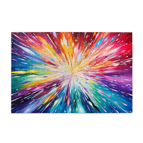 Puzzle 6000 Teile Farbe Puzzle Abstrakt DIY Kreative Holz Jigsaws für Erwachsene, Geschenkbox Verpackung, Impossible Herausfordernde Familie Aktivität Spiele, Deko Wohnzimmer Geschenke 105x179cm E-643 von Wehsaeho