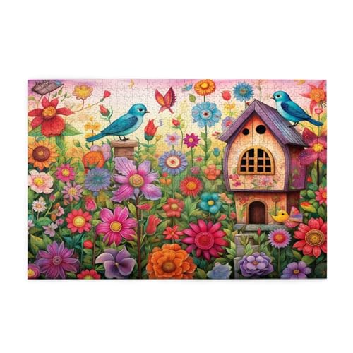 Puzzle 6000 Teile Farbe Puzzle Blume DIY Kreative Holz Jigsaws für Erwachsene mit Geschenkbox Verpackung, Impossible Herausfordernde Familie Aktivität Spiele, Deko Wohnzimmer Geschenke 105x179cm E-504 von Wehsaeho