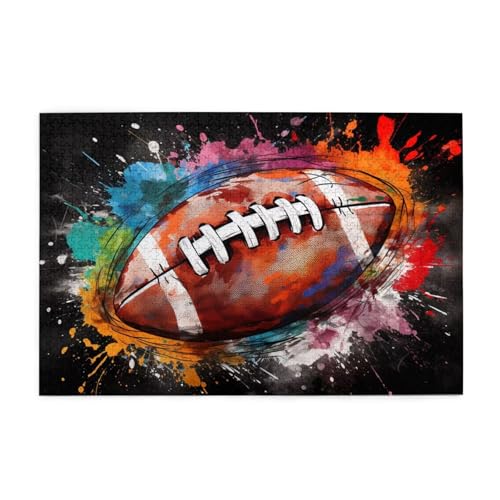 Puzzle 6000 Teile Farbe Puzzle Fußball DIY Kreative Holz Jigsaws für Erwachsene, Geschenkbox Verpackung, Impossible Herausfordernde Familie Aktivität Spiele, Deko Wohnzimmer Geschenke 105x179cm E-539 von Wehsaeho