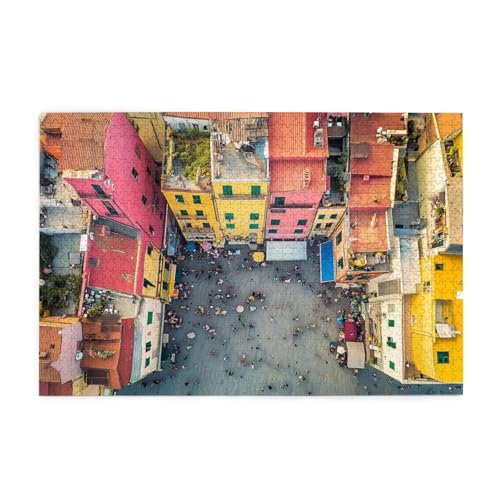 Puzzle 6000 Teile Farbe Puzzle Stadt DIY Kreative Holz Jigsaws für Erwachsene mit Geschenkbox Verpackung, Impossible Herausfordernde Familie Aktivität Spiele, Deko Wohnzimmer Geschenke 105x179cm E-218 von Wehsaeho