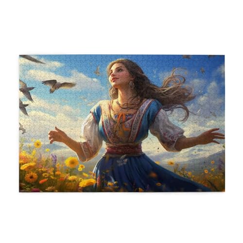 Puzzle 6000 Teile Frau Puzzle Blume DIY Kreative Holz Jigsaws für Erwachsene mit Geschenkbox Verpackung, Impossible Herausfordernde Familie Aktivität Spiele, Deko Wohnzimmer Geschenke 105x179cm E-959 Puzzle 6000 Teile Frau Puzzle Blume DIY Kreative Holz Jigsaws für Erwachsene mit Geschenkbox Verpackung, Impossible Herausfordernde Familie Aktivität Spiele, Deko Wohnzimmer Geschenke 105x179cm E-959 von Wehsaeho