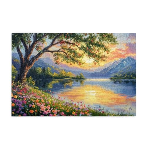Puzzle 6000 Teile Frühling Puzzle Sonnenuntergang DIY Kreative Holz Jigsaws für Erwachsene, Impossible Herausfordernde Familie Aktivität Spiele, Deko Wohnzimmer, Geschenke für Frauen 105x179cm E-1779 Puzzle 6000 Teile Frühling Puzzle Sonnenuntergang DIY Kreative Holz Jigsaws für Erwachsene, Impossible Herausfordernde Familie Aktivität Spiele, Deko Wohnzimmer, Geschenke für Frauen 105x179cm E-1779 von Wehsaeho