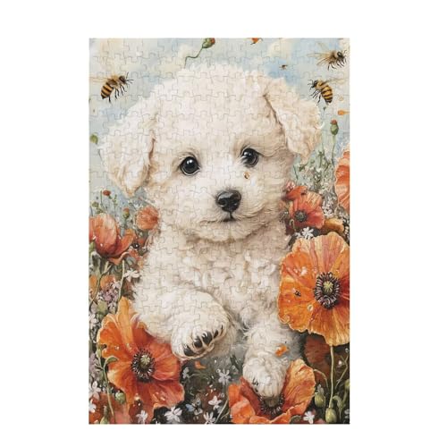 Puzzle 6000 Teile Hund Puzzle Biene DIY Kreative Holz Jigsaws für Erwachsene mit Geschenkbox Verpackung, Impossible Herausfordernde Familie Aktivität Spiele, Geschenke für Frauen 105x179cm D-1251 von Wehsaeho
