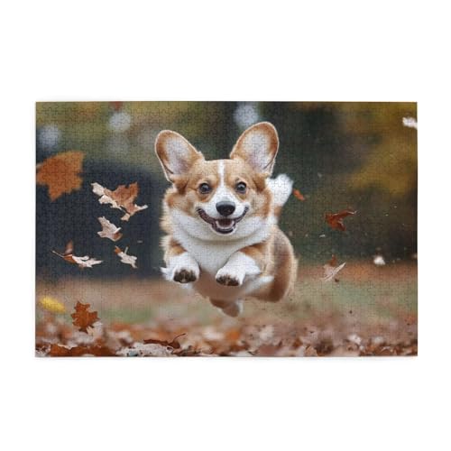 Puzzle 6000 Teile Hund Puzzle Herbst DIY Kreative Holz Jigsaws für Erwachsene, Geschenkbox Verpackung, Impossible Herausfordernde Familie Aktivität Spiele, Deko Wohnzimmer Geschenke 105x179cm E-1534 von Wehsaeho