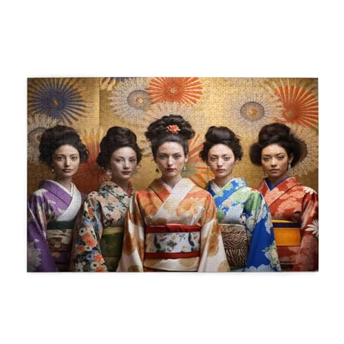 Puzzle 6000 Teile Japan Puzzle Frau DIY Kreative Holz Jigsaws für Erwachsene mit Geschenkbox Verpackung, Impossible Herausfordernde Familie Aktivität Spiele, Deko Wohnzimmer Geschenke 105x179cm E-763 von Wehsaeho
