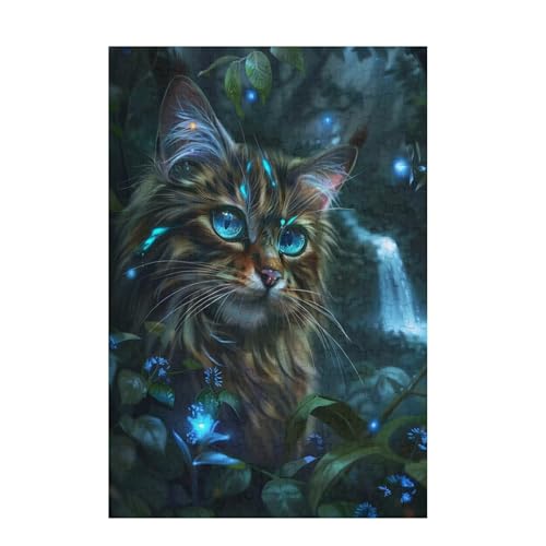 Puzzle 6000 Teile Katze Puzzle Baum DIY Kreative Holz Jigsaws für Erwachsene mit Geschenkbox, Impossible Herausfordernde Familie Aktivität Spiele, Deko Wohnzimmer, Geschenke für Frauen 105x179cm D-822 von Wehsaeho