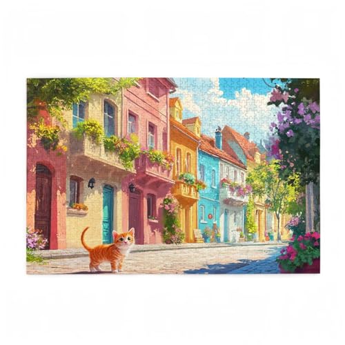 Puzzle 6000 Teile Katze Puzzle Blume DIY Kreative Holz Jigsaws für Erwachsene mit Geschenkbox Verpackung, Impossible Herausfordernde Familie Aktivität Spiele, Geschenke für Frauen 105x179cm D-130 von Wehsaeho