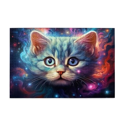 Puzzle 6000 Teile Katze Puzzle Farbe DIY Kreative Holz Jigsaws für Erwachsene mit Geschenkbox Verpackung, Impossible Herausfordernde Familie Aktivität Spiele, Deko Wohnzimmer Geschenke 105x179cm E-90 von Wehsaeho