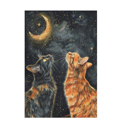 Puzzle 6000 Teile Katze Puzzle Mond DIY Kreative Holz Jigsaws für Erwachsene mit Geschenkbox Verpackung, Impossible Herausfordernde Familie Aktivität Spiele, Geschenke für Frauen 105x179cm D-1307 Puzzle 6000 Teile Katze Puzzle Mond DIY Kreative Holz Jigsaws für Erwachsene mit Geschenkbox Verpackung, Impossible Herausfordernde Familie Aktivität Spiele, Geschenke für Frauen 105x179cm D-1307 von Wehsaeho