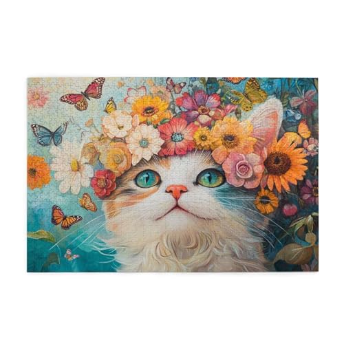 Puzzle 6000 Teile Katze Puzzle Schmetterling DIY Kreative Holz Jigsaws für Erwachsene, Impossible Herausfordernde Familie Aktivität Spiele, Deko Wohnzimmer, Geschenke für Frauen 105x179cm E-1039 Puzzle 6000 Teile Katze Puzzle Schmetterling DIY Kreative Holz Jigsaws für Erwachsene, Impossible Herausfordernde Familie Aktivität Spiele, Deko Wohnzimmer, Geschenke für Frauen 105x179cm E-1039 von Wehsaeho