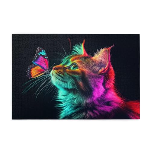 Puzzle 6000 Teile Katze Puzzle Schmetterling DIY Kreative Holz Jigsaws für Erwachsene, Impossible Herausfordernde Familie Aktivität Spiele, Deko Wohnzimmer, Geschenke für Frauen 105x179cm E-342 Puzzle 6000 Teile Katze Puzzle Schmetterling DIY Kreative Holz Jigsaws für Erwachsene, Impossible Herausfordernde Familie Aktivität Spiele, Deko Wohnzimmer, Geschenke für Frauen 105x179cm E-342 von Wehsaeho