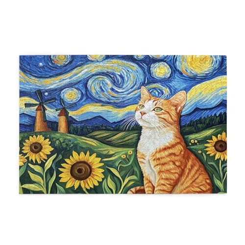 Puzzle 6000 Teile Katze Puzzle Sternenhimmel DIY Kreative Holz Jigsaws für Erwachsene, Impossible Herausfordernde Familie Aktivität Spiele, Deko Wohnzimmer, Geschenke für Frauen 105x179cm E-1609 Puzzle 6000 Teile Katze Puzzle Sternenhimmel DIY Kreative Holz Jigsaws für Erwachsene, Impossible Herausfordernde Familie Aktivität Spiele, Deko Wohnzimmer, Geschenke für Frauen 105x179cm E-1609 von Wehsaeho