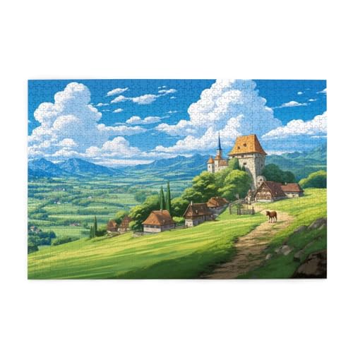 Puzzle 6000 Teile Landschaft Puzzle Bauernhof DIY Kreative Holz Jigsaws für Erwachsene, Impossible Herausfordernde Familie Aktivität Spiele, Deko Wohnzimmer, Geschenke für Frauen 105x179cm E-1010 Puzzle 6000 Teile Landschaft Puzzle Bauernhof DIY Kreative Holz Jigsaws für Erwachsene, Impossible Herausfordernde Familie Aktivität Spiele, Deko Wohnzimmer, Geschenke für Frauen 105x179cm E-1010 von Wehsaeho