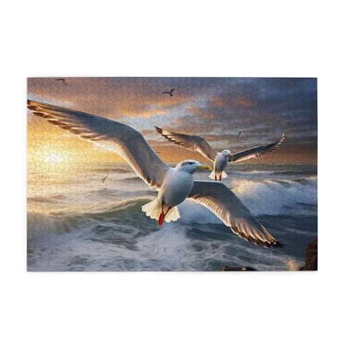 Puzzle 6000 Teile Möwe Puzzle Sonnenuntergang DIY Kreative Holz Jigsaws für Erwachsene, Impossible Herausfordernde Familie Aktivität Spiele, Deko Wohnzimmer, Geschenke für Frauen 105x179cm E-56 Puzzle 6000 Teile Möwe Puzzle Sonnenuntergang DIY Kreative Holz Jigsaws für Erwachsene, Impossible Herausfordernde Familie Aktivität Spiele, Deko Wohnzimmer, Geschenke für Frauen 105x179cm E-56 von Wehsaeho