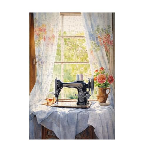 Puzzle 6000 Teile Nähmaschine Puzzle Blume DIY Kreative Holz Jigsaws für Erwachsene mit Geschenkbox Verpackung, Impossible Herausfordernde Familie Aktivität Spiele, Deko Wohnzimmer 105x179cm D-1147 von Wehsaeho