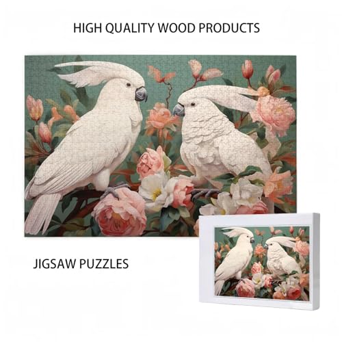 Puzzle 6000 Teile Papagei Puzzle Blume DIY Kreative Holz Jigsaws für Erwachsene mit Geschenkbox Verpackung, Impossible Herausfordernde Familie Aktivität Spiele, Deko Wohnzimmer 105x179cm D-721 von Wehsaeho