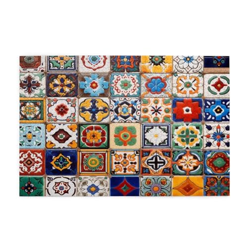 Puzzle 6000 Teile Retro Puzzle Farbe DIY Kreative Holz Jigsaws für Erwachsene mit Geschenkbox Verpackung, Impossible Herausfordernde Familie Aktivität Spiele, Deko Wohnzimmer Geschenke 105x179cm E-149 von Wehsaeho