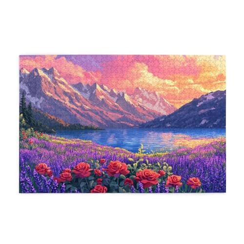 Puzzle 6000 Teile Rose Puzzle Berg DIY Kreative Holz Jigsaws für Erwachsene mit Geschenkbox Verpackung, Impossible Herausfordernde Familie Aktivität Spiele, Deko Wohnzimmer Geschenke 105x179cm E-1299 Puzzle 6000 Teile Rose Puzzle Berg DIY Kreative Holz Jigsaws für Erwachsene mit Geschenkbox Verpackung, Impossible Herausfordernde Familie Aktivität Spiele, Deko Wohnzimmer Geschenke 105x179cm E-1299 von Wehsaeho
