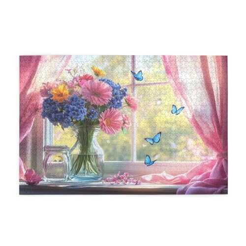 Puzzle 6000 Teile Schmetterling Puzzle Fensterbank DIY Kreative Holz Jigsaws für Erwachsene, Impossible Herausfordernde Familie Aktivität Spiele, Deko Wohnzimmer, Geschenke für Frauen 105x179cm E-1454 Puzzle 6000 Teile Schmetterling Puzzle Fensterbank DIY Kreative Holz Jigsaws für Erwachsene, Impossible Herausfordernde Familie Aktivität Spiele, Deko Wohnzimmer, Geschenke für Frauen 105x179cm E-1454 von Wehsaeho
