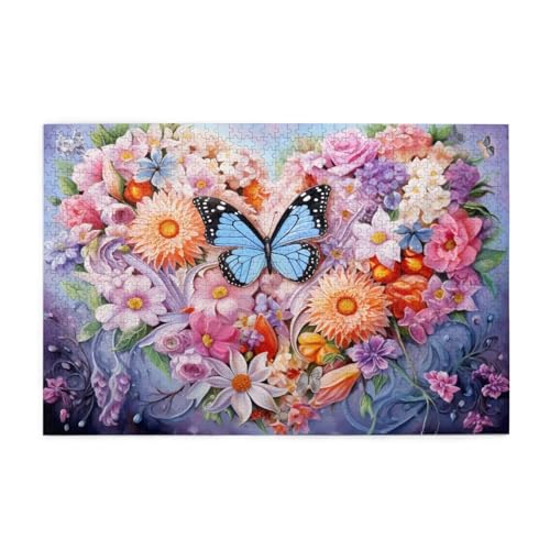 Puzzle 6000 Teile Schmetterling Puzzle Herz DIY Kreative Holz Jigsaws für Erwachsene, Impossible Herausfordernde Familie Aktivität Spiele, Deko Wohnzimmer, Geschenke für Frauen 105x179cm E-1069 Puzzle 6000 Teile Schmetterling Puzzle Herz DIY Kreative Holz Jigsaws für Erwachsene, Impossible Herausfordernde Familie Aktivität Spiele, Deko Wohnzimmer, Geschenke für Frauen 105x179cm E-1069 von Wehsaeho