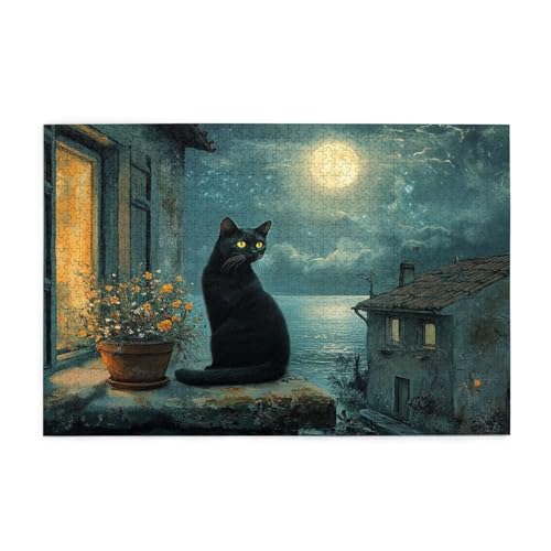 Puzzle 6000 Teile Schwarz Puzzle Katze DIY Kreative Holz Jigsaws für Erwachsene, Geschenkbox Verpackung, Impossible Herausfordernde Familie Aktivität Spiele, Deko Wohnzimmer Geschenke 105x179cm E-1727 Puzzle 6000 Teile Schwarz Puzzle Katze DIY Kreative Holz Jigsaws für Erwachsene, Geschenkbox Verpackung, Impossible Herausfordernde Familie Aktivität Spiele, Deko Wohnzimmer Geschenke 105x179cm E-1727 von Wehsaeho