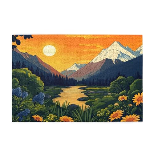 Puzzle 6000 Teile Sonnenuntergang Puzzle Berg DIY Kreative Holz Jigsaws für Erwachsene, Impossible Herausfordernde Familie Aktivität Spiele, Deko Wohnzimmer, Geschenke für Frauen 105x179cm E-1818 Puzzle 6000 Teile Sonnenuntergang Puzzle Berg DIY Kreative Holz Jigsaws für Erwachsene, Impossible Herausfordernde Familie Aktivität Spiele, Deko Wohnzimmer, Geschenke für Frauen 105x179cm E-1818 von Wehsaeho