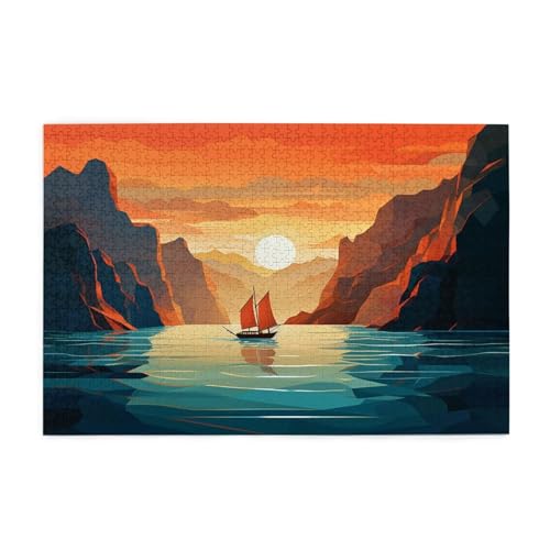 Puzzle 6000 Teile Sonnenuntergang Puzzle Natürliche Landschaft DIY Kreative Holz Jigsaws für Erwachsene mit Geschenkbox Verpackung, Herausfordernde Familie Aktivität Spiele, Wanddeko 105x179cm E-192 Puzzle 6000 Teile Sonnenuntergang Puzzle Natürliche Landschaft DIY Kreative Holz Jigsaws für Erwachsene mit Geschenkbox Verpackung, Herausfordernde Familie Aktivität Spiele, Wanddeko 105x179cm E-192 von Wehsaeho
