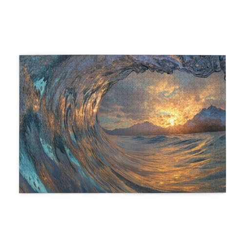 Puzzle 6000 Teile Sonnenuntergang Puzzle Wellen DIY Kreative Holz Jigsaws für Erwachsene, Impossible Herausfordernde Familie Aktivität Spiele, Deko Wohnzimmer, Geschenke für Frauen 105x179cm E-1533 Puzzle 6000 Teile Sonnenuntergang Puzzle Wellen DIY Kreative Holz Jigsaws für Erwachsene, Impossible Herausfordernde Familie Aktivität Spiele, Deko Wohnzimmer, Geschenke für Frauen 105x179cm E-1533 von Wehsaeho