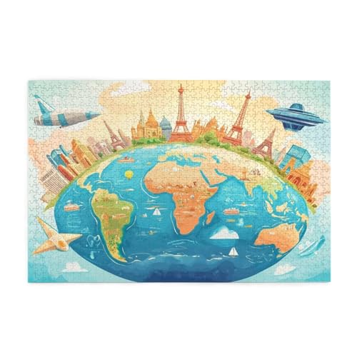 Puzzle 6000 Teile Weltkarte Puzzle Paris DIY Kreative Holz Jigsaws für Erwachsene, Geschenkbox Verpackung, Impossible Herausfordernde Familie Aktivität Spiele, Deko Wohnzimmer 105x179cm E-543 Puzzle 6000 Teile Weltkarte Puzzle Paris DIY Kreative Holz Jigsaws für Erwachsene, Geschenkbox Verpackung, Impossible Herausfordernde Familie Aktivität Spiele, Deko Wohnzimmer 105x179cm E-543 von Wehsaeho