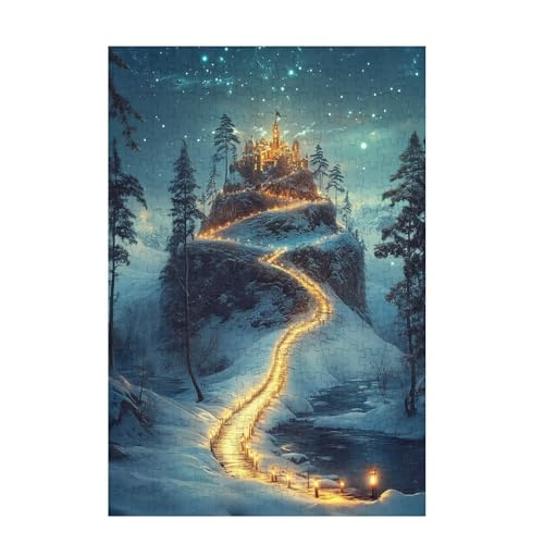 Puzzle 6000 Teile Winter Puzzle Landschaft DIY Kreative Holz Jigsaws für Erwachsene mit Geschenkbox Verpackung, Impossible Herausfordernde Familie Aktivität Spiele, Deko Wohnzimmer 105x179cm D-1299 von Wehsaeho