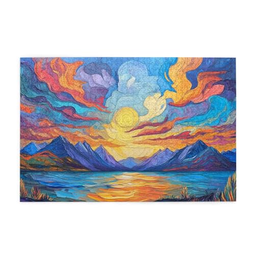 Puzzle 6000 Teile Wolke Puzzle Abstrakt DIY Kreative Holz Jigsaws für Erwachsene, Geschenkbox Verpackung, Impossible Herausfordernde Familie Aktivität Spiele, Deko Wohnzimmer 105x179cm E-1308 von Wehsaeho