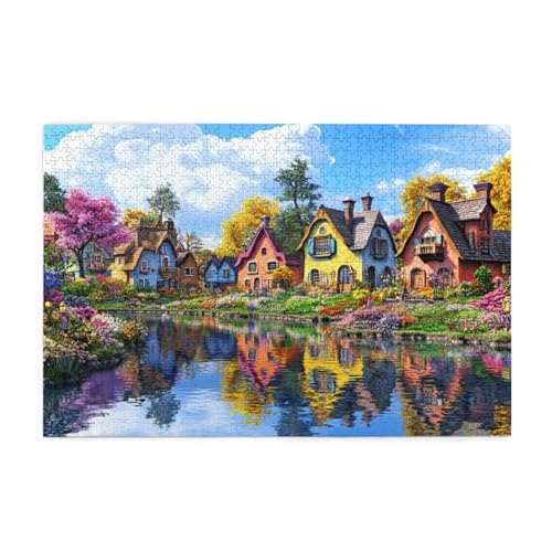 Puzzle 6000 Teile Wolke Puzzle Baum DIY Kreative Holz Jigsaws für Erwachsene mit Geschenkbox Verpackung, Impossible Herausfordernde Familie Aktivität Spiele, Deko Wohnzimmer Geschenke 105x179cm E-1358 von Wehsaeho