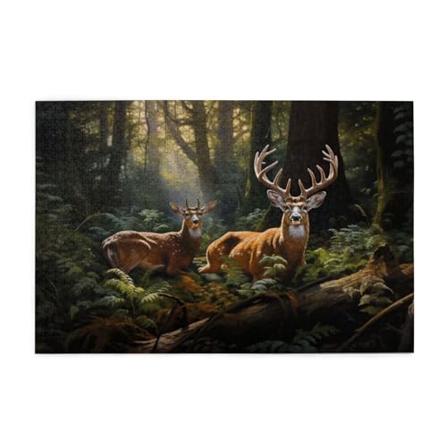 Reh Puzzle Wald Puzzle Große 5000 Teile Erwachsene, Clevere Rätsel, Geschicklichkeitsspiel für die Ganze Familie, Holz Farbenfrohes Jigsaws, Geschenkbox Verpackung, Geschenke für Frauen 105x156cm E-32 Reh Puzzle Wald Puzzle Große 5000 Teile Erwachsene, Clevere Rätsel, Geschicklichkeitsspiel für die Ganze Familie, Holz Farbenfrohes Jigsaws, Geschenkbox Verpackung, Geschenke für Frauen 105x156cm E-32 von Wehsaeho