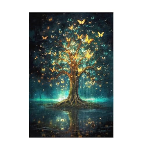 Schmetterling Puzzle Baum des Lebens Puzzle Große 200 Teile Erwachsene, Clevere Rätsel, Geschicklichkeitsspiel für die Ganze Familie, Holz Farbenfrohes Jigsaws mit Geschenkbox, Deko 35x25cm D-1125 Schmetterling Puzzle Baum des Lebens Puzzle Große 200 Teile Erwachsene, Clevere Rätsel, Geschicklichkeitsspiel für die Ganze Familie, Holz Farbenfrohes Jigsaws mit Geschenkbox, Deko 35x25cm D-1125 von Wehsaeho