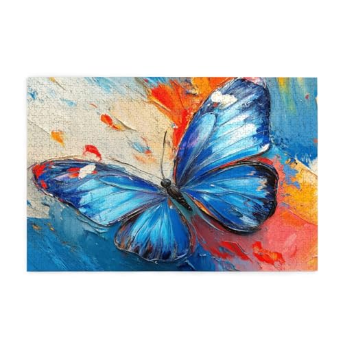 Schmetterling Puzzle Farbe Puzzle Große 1500 Teile Erwachsene, Clevere Rätsel, Geschicklichkeitsspiel für die Ganze Familie, Holz Farbenfrohes Jigsaws mit Geschenkbox, Deko Wohnzimmer 87x57cm E-1337 Schmetterling Puzzle Farbe Puzzle Große 1500 Teile Erwachsene, Clevere Rätsel, Geschicklichkeitsspiel für die Ganze Familie, Holz Farbenfrohes Jigsaws mit Geschenkbox, Deko Wohnzimmer 87x57cm E-1337 von Wehsaeho