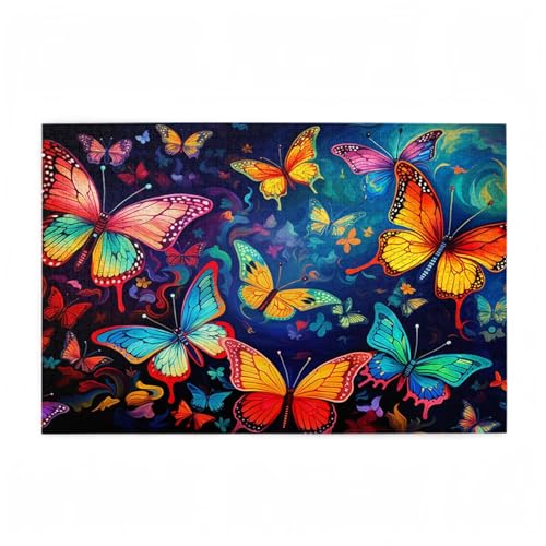 Schmetterling Puzzle Farbe Puzzle Große 200 Teile Erwachsene, Clevere Rätsel, Geschicklichkeitsspiel für die Ganze Familie, Holz Farbenfrohes Jigsaws mit Geschenkbox, Zimmer Deko 35x25cm D-712 Schmetterling Puzzle Farbe Puzzle Große 200 Teile Erwachsene, Clevere Rätsel, Geschicklichkeitsspiel für die Ganze Familie, Holz Farbenfrohes Jigsaws mit Geschenkbox, Zimmer Deko 35x25cm D-712 von Wehsaeho