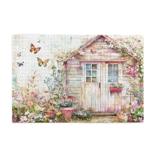 Schmetterling Puzzle Frühling Puzzle Große 5000 Teile Erwachsene, Clevere Rätsel, Geschicklichkeitsspiel für die Ganze Familie, Holz Farbenfrohes Jigsaws, Geschenke für Frauen 105x156cm E-1704 von Wehsaeho