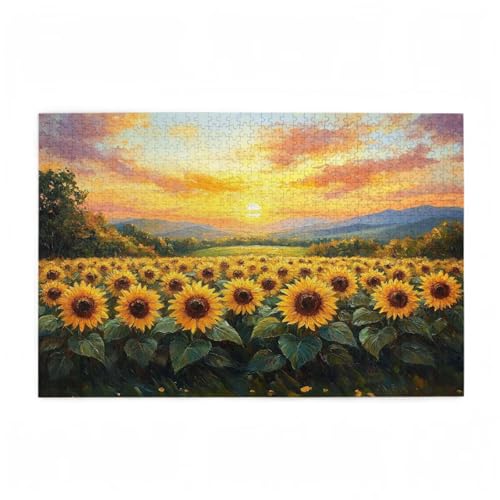 Sonnenblume Puzzle Sonnenuntergang Puzzle Große 5000 Teile Erwachsene, Clevere Rätsel, Geschicklichkeitsspiel für die Ganze Familie, Holz Farbenfrohes Jigsaws mit Geschenkbox, Deko 105x156cm D-428 Sonnenblume Puzzle Sonnenuntergang Puzzle Große 5000 Teile Erwachsene, Clevere Rätsel, Geschicklichkeitsspiel für die Ganze Familie, Holz Farbenfrohes Jigsaws mit Geschenkbox, Deko 105x156cm D-428 von Wehsaeho