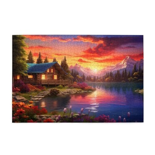 Sonnenuntergang Puzzle Baum Puzzle Große 1500 Teile Erwachsene, Clevere Rätsel, Geschicklichkeitsspiel für die Ganze Familie, Holz Farbenfrohes Jigsaws mit Geschenkbox, Deko Wohnzimmer 87x57cm E-362 Sonnenuntergang Puzzle Baum Puzzle Große 1500 Teile Erwachsene, Clevere Rätsel, Geschicklichkeitsspiel für die Ganze Familie, Holz Farbenfrohes Jigsaws mit Geschenkbox, Deko Wohnzimmer 87x57cm E-362 von Wehsaeho