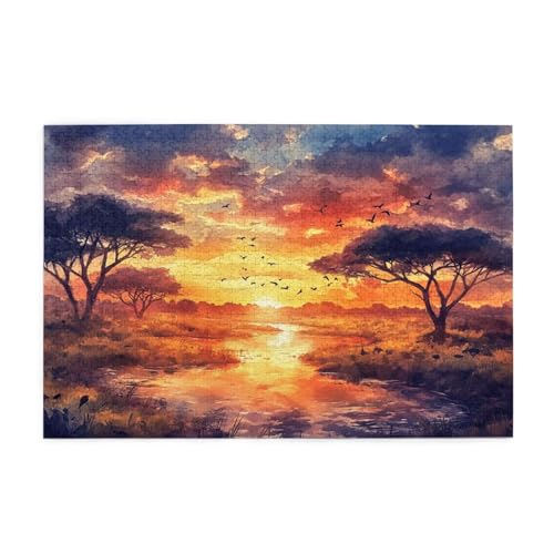 Sonnenuntergang Puzzle Baum des Lebens Puzzle Große 1500 Teile Erwachsene, Clevere Rätsel, Geschicklichkeitsspiel für die Ganze Familie, Holz Farbenfrohes Jigsaws, Geschenke für Frauen 87x57cm E-1373 Sonnenuntergang Puzzle Baum des Lebens Puzzle Große 1500 Teile Erwachsene, Clevere Rätsel, Geschicklichkeitsspiel für die Ganze Familie, Holz Farbenfrohes Jigsaws, Geschenke für Frauen 87x57cm E-1373 von Wehsaeho