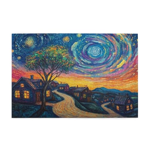 Sternenhimmel Puzzle Farbe Puzzle 300 Teile Erwachsene, Clevere Rätsel, Geschicklichkeitsspiel für die Ganze Familie, Holz Farbenfrohes Jigsaws mit Geschenkbox, Geschenke für Frauen 38x26cm E-1137 Sternenhimmel Puzzle Farbe Puzzle 300 Teile Erwachsene, Clevere Rätsel, Geschicklichkeitsspiel für die Ganze Familie, Holz Farbenfrohes Jigsaws mit Geschenkbox, Geschenke für Frauen 38x26cm E-1137 von Wehsaeho