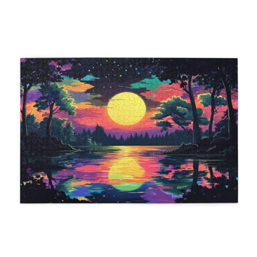 Sternenhimmel Puzzle Sonnenuntergang Puzzle Große 1500 Teile Erwachsene, Clevere Rätsel, Geschicklichkeitsspiel für die Ganze Familie, Holz Farbenfrohes Jigsaws, Geschenke für Frauen 87x57cm E-1511 Sternenhimmel Puzzle Sonnenuntergang Puzzle Große 1500 Teile Erwachsene, Clevere Rätsel, Geschicklichkeitsspiel für die Ganze Familie, Holz Farbenfrohes Jigsaws, Geschenke für Frauen 87x57cm E-1511 von Wehsaeho