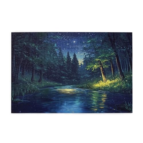 Sternenhimmel Puzzle Wald Puzzle Große 1500 Teile Erwachsene, Clevere Rätsel, Geschicklichkeitsspiel für die Ganze Familie, Holz Farbenfrohes Jigsaws mit Geschenkbox, Deko Wohnzimmer 87x57cm E-1285 Sternenhimmel Puzzle Wald Puzzle Große 1500 Teile Erwachsene, Clevere Rätsel, Geschicklichkeitsspiel für die Ganze Familie, Holz Farbenfrohes Jigsaws mit Geschenkbox, Deko Wohnzimmer 87x57cm E-1285 von Wehsaeho