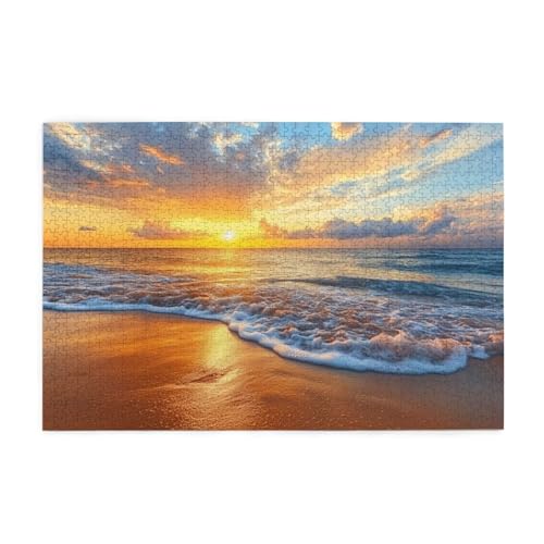 Strand Puzzle Sonnenuntergang Puzzle 300 Teile Erwachsene, Clevere Rätsel, Geschicklichkeitsspiel für die Ganze Familie, Holz Farbenfrohes Jigsaws mit Geschenkbox, Geschenke für Frauen 38x26cm E-1127 Strand Puzzle Sonnenuntergang Puzzle 300 Teile Erwachsene, Clevere Rätsel, Geschicklichkeitsspiel für die Ganze Familie, Holz Farbenfrohes Jigsaws mit Geschenkbox, Geschenke für Frauen 38x26cm E-1127 von Wehsaeho