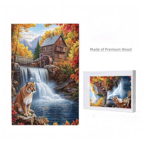 Tiger Puzzle Herbst Puzzle Große 500 Teile Erwachsene, Clevere Rätsel, Geschicklichkeitsspiel für die Ganze Familie, Holz Farbenfrohes Jigsaws mit Geschenkbox Verpackung, Zimmer Deko 52x38cm D-861 Tiger Puzzle Herbst Puzzle Große 500 Teile Erwachsene, Clevere Rätsel, Geschicklichkeitsspiel für die Ganze Familie, Holz Farbenfrohes Jigsaws mit Geschenkbox Verpackung, Zimmer Deko 52x38cm D-861 von Wehsaeho