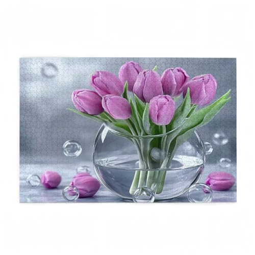 Tulpe Puzzle Blume Puzzle Große 300 Teile Erwachsene, Clevere Rätsel, Geschicklichkeitsspiel für die Ganze Familie, Holz Farbenfrohes Jigsaws mit Geschenkbox Verpackung, Zimmer Deko 38x26cm D-85 Tulpe Puzzle Blume Puzzle Große 300 Teile Erwachsene, Clevere Rätsel, Geschicklichkeitsspiel für die Ganze Familie, Holz Farbenfrohes Jigsaws mit Geschenkbox Verpackung, Zimmer Deko 38x26cm D-85 von Wehsaeho