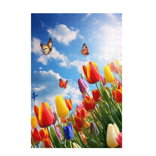 Tulpe Puzzle Schmetterling Puzzle Große 200 Teile Erwachsene, Clevere Rätsel, Geschicklichkeitsspiel für die Ganze Familie, Holz Farbenfrohes Jigsaws mit Geschenkbox, Deko Wohnzimmer 35x25cm D-1605 Tulpe Puzzle Schmetterling Puzzle Große 200 Teile Erwachsene, Clevere Rätsel, Geschicklichkeitsspiel für die Ganze Familie, Holz Farbenfrohes Jigsaws mit Geschenkbox, Deko Wohnzimmer 35x25cm D-1605 von Wehsaeho