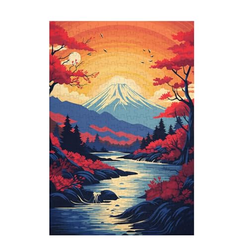 Vulkan Fuji Puzzle Baum Puzzle Große 500 Teile Erwachsene, Clevere Rätsel, Geschicklichkeitsspiel für die Ganze Familie, Holz Farbenfrohes Jigsaws mit Geschenkbox, Geschenke für Frauen 52x38cm D-1647 Vulkan Fuji Puzzle Baum Puzzle Große 500 Teile Erwachsene, Clevere Rätsel, Geschicklichkeitsspiel für die Ganze Familie, Holz Farbenfrohes Jigsaws mit Geschenkbox, Geschenke für Frauen 52x38cm D-1647 von Wehsaeho